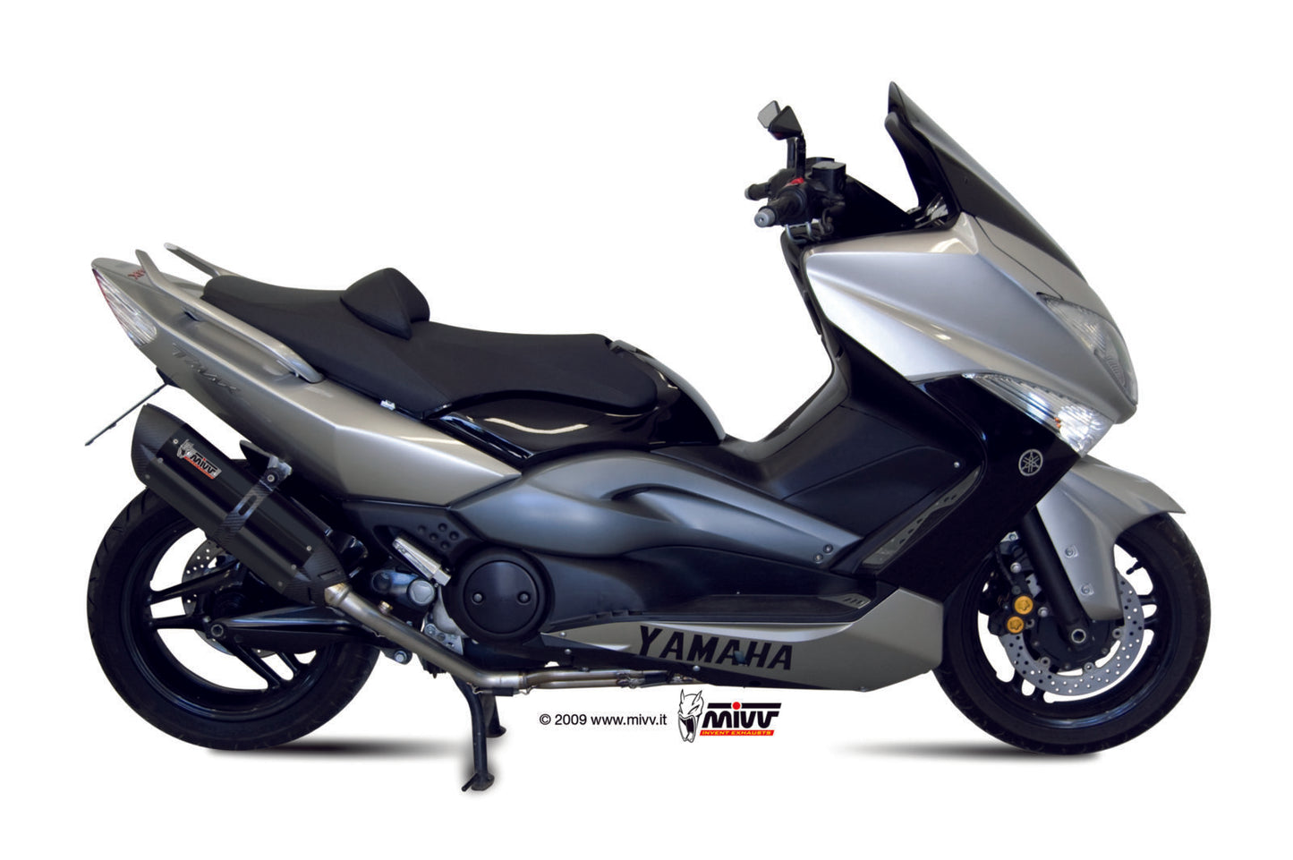 MIVV Full System 2x1, Suono Black, Standard Exhaust For Yamaha T-Max 500 2008-2011