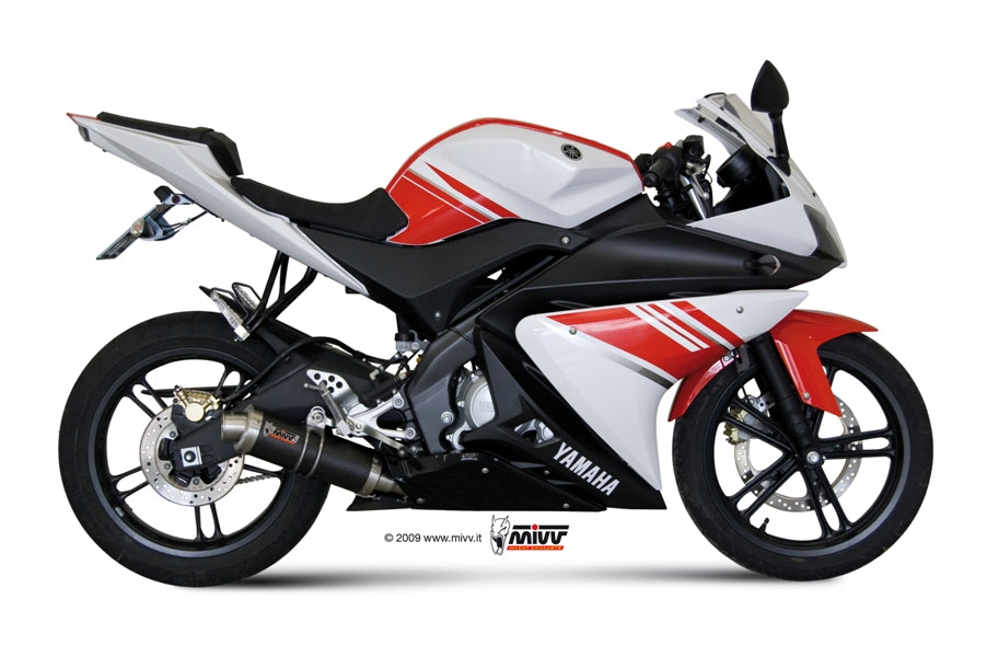 MIVV Full System 1x1, GP Carbon, Standard Exhaust For Yamaha YZF R125 2008-2013