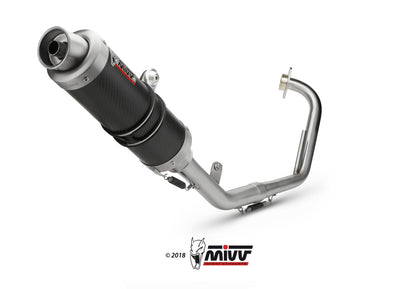 MIVV Full System 1x1, GP Carbon, Standard Exhaust For Yamaha YZF R125 2008-2013
