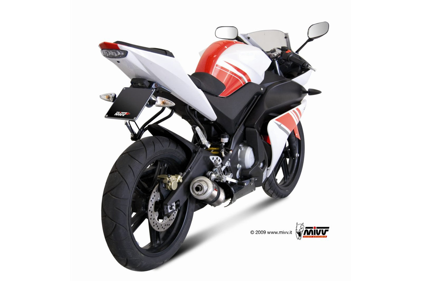 MIVV Full System 1x1, GP Titanium, Standard Exhaust For Yamaha YZF R125 2008-2013