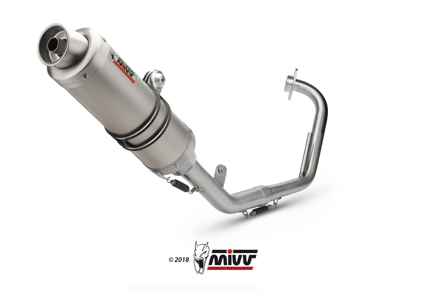 MIVV Full System 1x1, GP Titanium, Standard Exhaust For Yamaha YZF R125 2008-2013