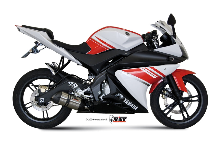 MIVV Full System 1x1, Suono Stainless Steel, Standard Exhaust For Yamaha YZF R125 2008-2013