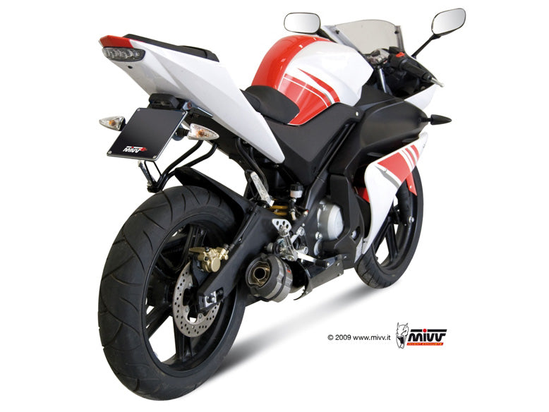 MIVV Full System 1x1, Suono Stainless Steel, Standard Exhaust For Yamaha YZF R125 2008-2013