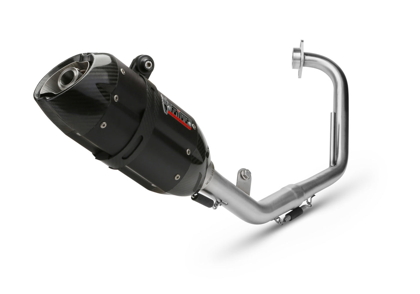 MIVV Full System 1x1, Suono Black, Standard Exhaust For Yamaha YZF R125 2008-2013