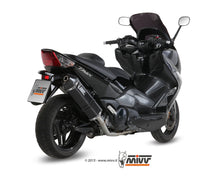 MIVV Full System 2x1, Speed Edge Black, Standard Exhaust For Yamaha T-Max 500 2008-2011