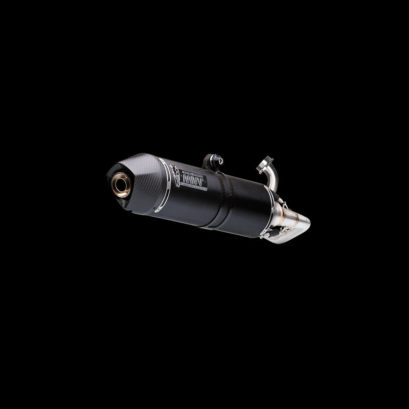 MIVV Full System 2x1, Stronger Black, Standard Exhaust For Yamaha T-Max 530 2012-2016