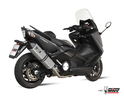 MIVV Full System 2x1, Speed Edge Stainless Steel, Standard Exhaust For Yamaha T-Max 530 2012-2016