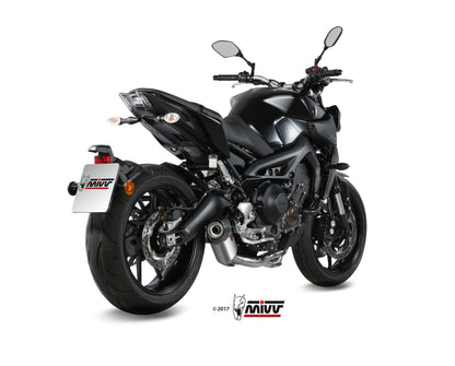 MIVV Full System 3x1, Oval Titanium, Standard Exhaust For Yamaha MT-09 / FZ-09 2013-2020