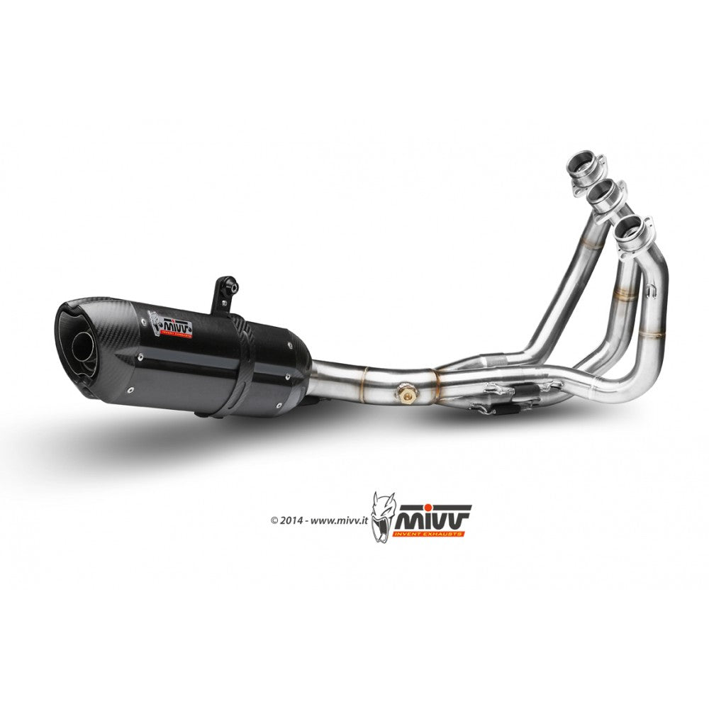 MIVV Full System 3x1, Suono Stainless Steel, Standard Exhaust For Yamaha MT-09 / FZ-09 2013-2020