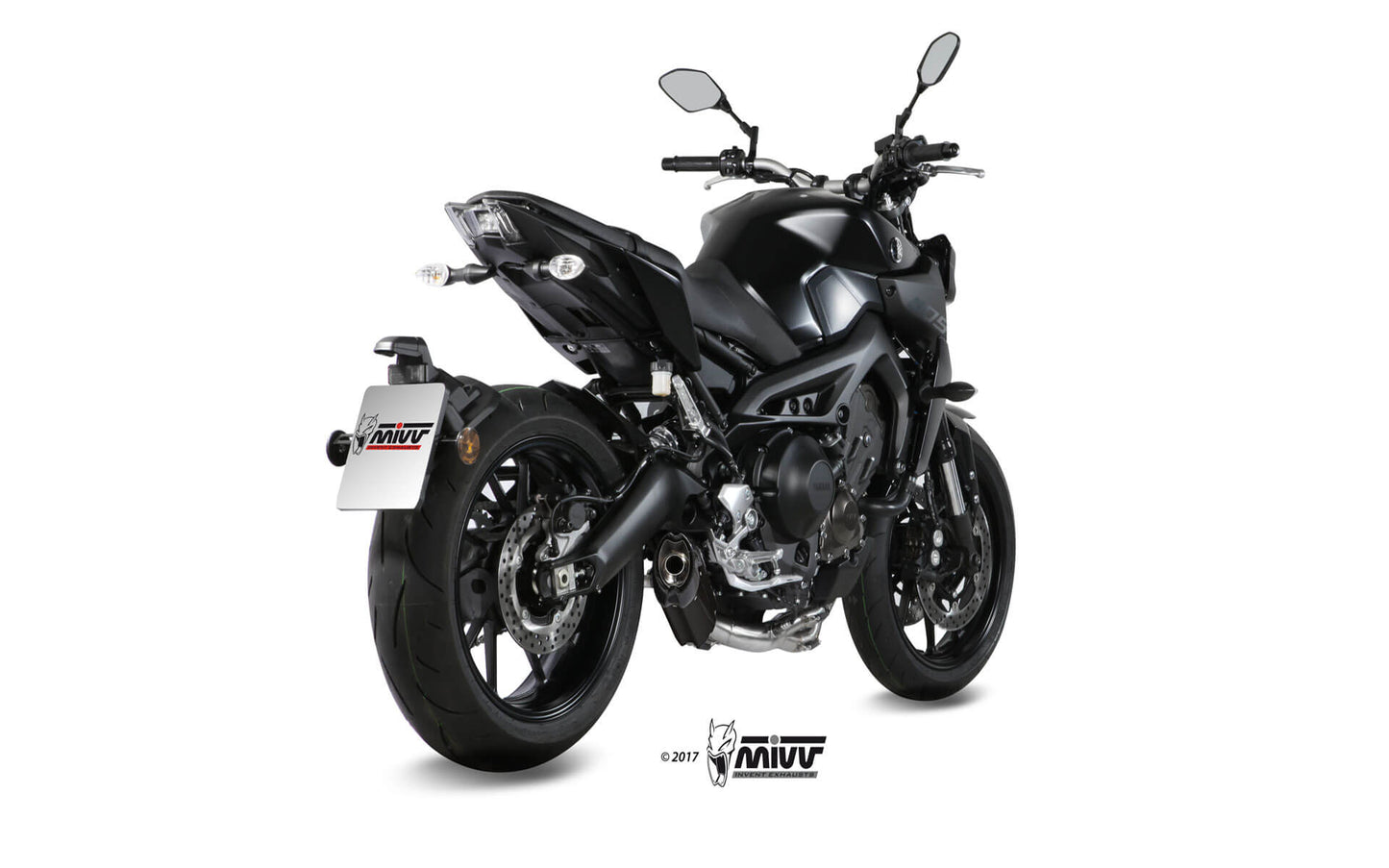 MIVV Full System 3x1, Suono Black, Standard Exhaust For Yamaha MT-09 / FZ-09 2013-2020