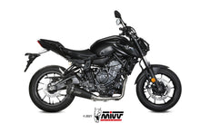 MIVV Full System 2x1, Delta Race Black, Standard Exhaust For Yamaha MT-07 / FZ-07 2014-2022