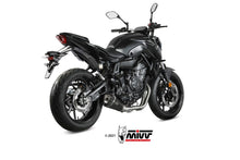 MIVV Full System 2x1, Delta Race Black, Standard Exhaust For Yamaha MT-07 / FZ-07 2014-2022