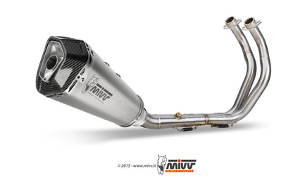 MIVV Full System 2x1, Delta Race Stainless Steel, Standard Exhaust For Yamaha MT-07 / FZ-07 2014-2022