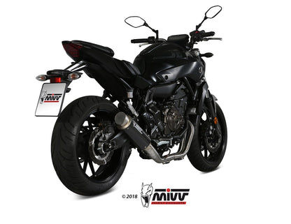 MIVV Full System 2x1, Gppro Carbon, Alto/High up Exhaust For Yamaha MT-07 / FZ-07 2014-2020