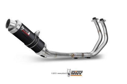 MIVV Full System 2x1, GP Carbon, Alto/High up Exhaust For Yamaha MT-07 / FZ-07 2014-2022