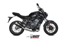 MIVV Full System 2x1, Delta Race Black, Alto/High up Exhaust For Yamaha MT-07 / FZ-07 2014-2022