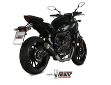 MIVV Full System 2x1, Gppro Black, Alto/High up Exhaust For Yamaha MT-07 / FZ-07 2014-2020