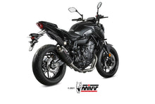 MIVV Full System 2x1, GP Black, Alto/High up Exhaust For Yamaha MT-07 / FZ-07 2014-2022