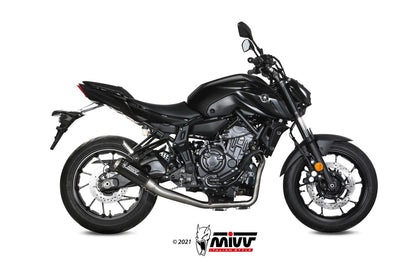 MIVV Full System 2x1, MK3 Carbon, Alto/High up Exhaust For Yamaha MT-07 / FZ-07 2014-2022