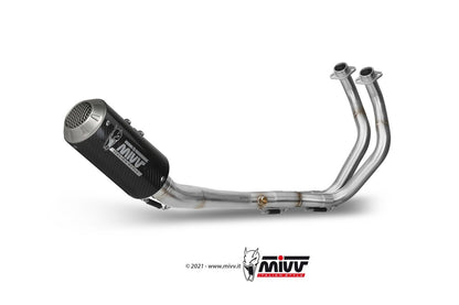 MIVV Full System 2x1, MK3 Carbon, Alto/High up Exhaust For Yamaha MT-07 / FZ-07 2014-2022