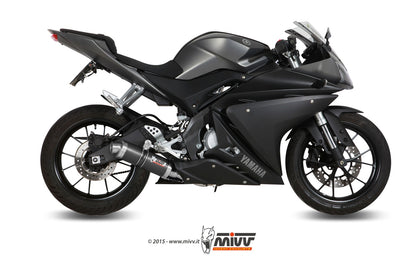 MIVV Full System 1x1, GP Carbon, Standard Exhaust For Yamaha YZF R125 14-18, MT-125 15-19