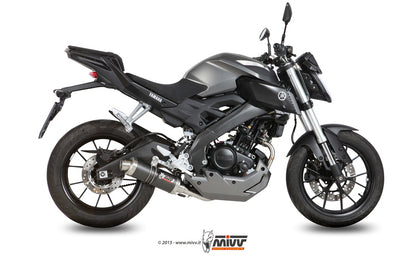 MIVV Full System 1x1, GP Carbon, Standard Exhaust For Yamaha YZF R125 14-18, MT-125 15-19