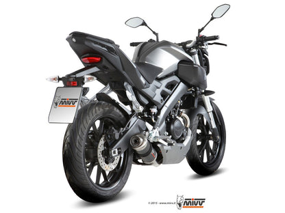 MIVV Full System 1x1, GP Carbon, Standard Exhaust For Yamaha YZF R125 14-18, MT-125 15-19