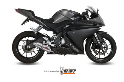MIVV Full System 1x1, GP Titanium, Standard Exhaust For Yamaha YZF R125 14-18, MT-125 15-19