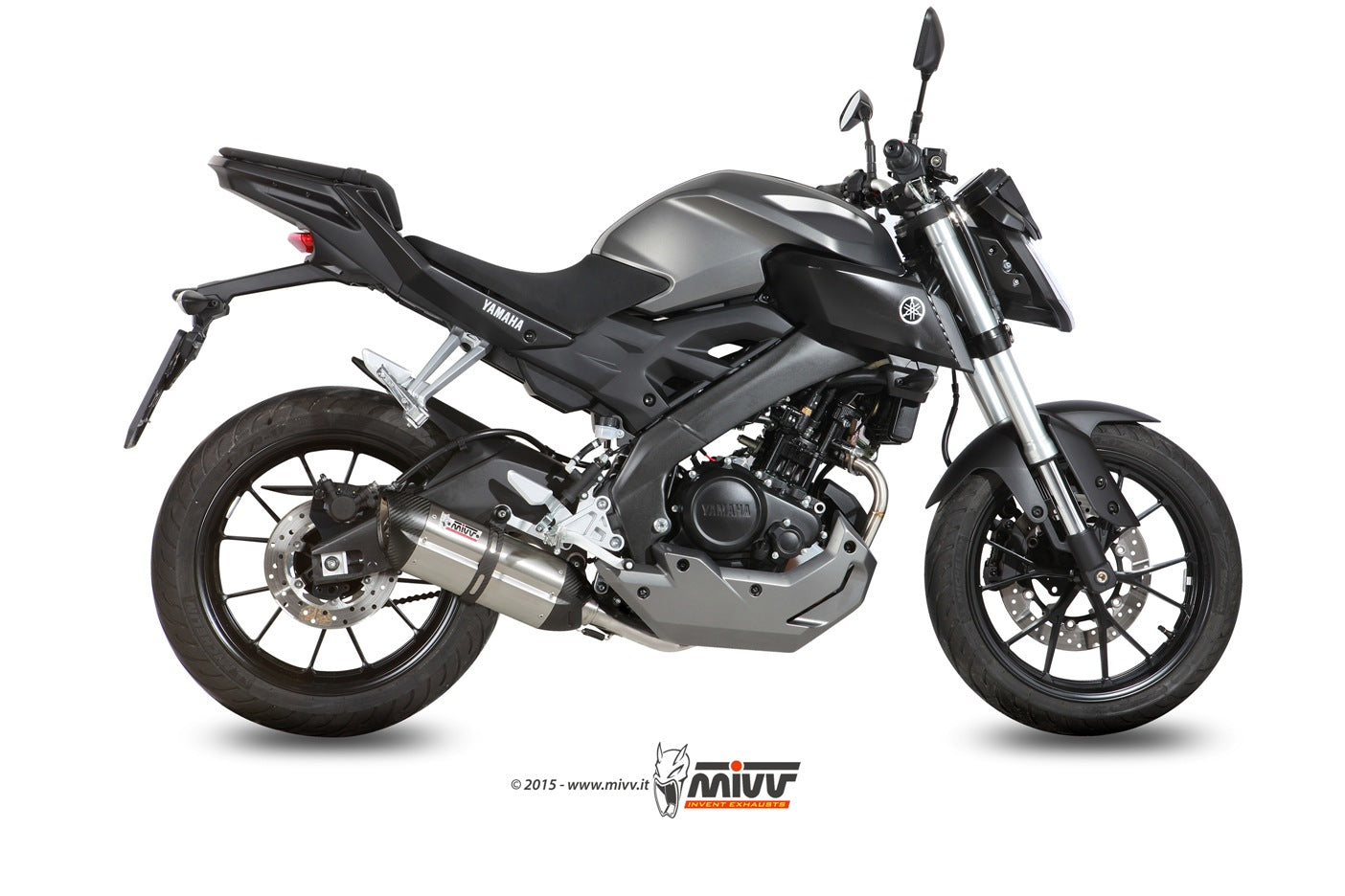 MIVV Full System 1x1, Suono Stainless Steel, Standard Exhaust For Yamaha YZF R125 14-18, MT-125 15-19