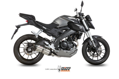 MIVV Full System 1x1, Suono Stainless Steel, Standard Exhaust For Yamaha YZF R125 14-18, MT-125 15-19