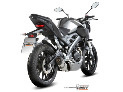MIVV Full System 1x1, Suono Stainless Steel, Standard Exhaust For Yamaha YZF R125 14-18, MT-125 15-19