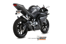 MIVV Full System 1x1, Suono Black, Standard Exhaust For Yamaha YZF R125 14-18, MT-125 15-19