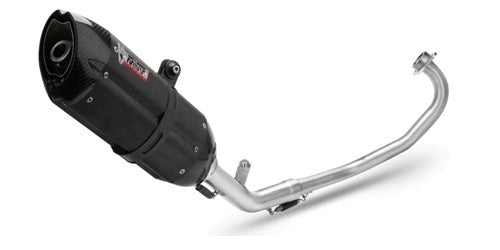 MIVV Full System 1x1, Suono Black, Standard Exhaust For Yamaha YZF R125 14-18, MT-125 15-19