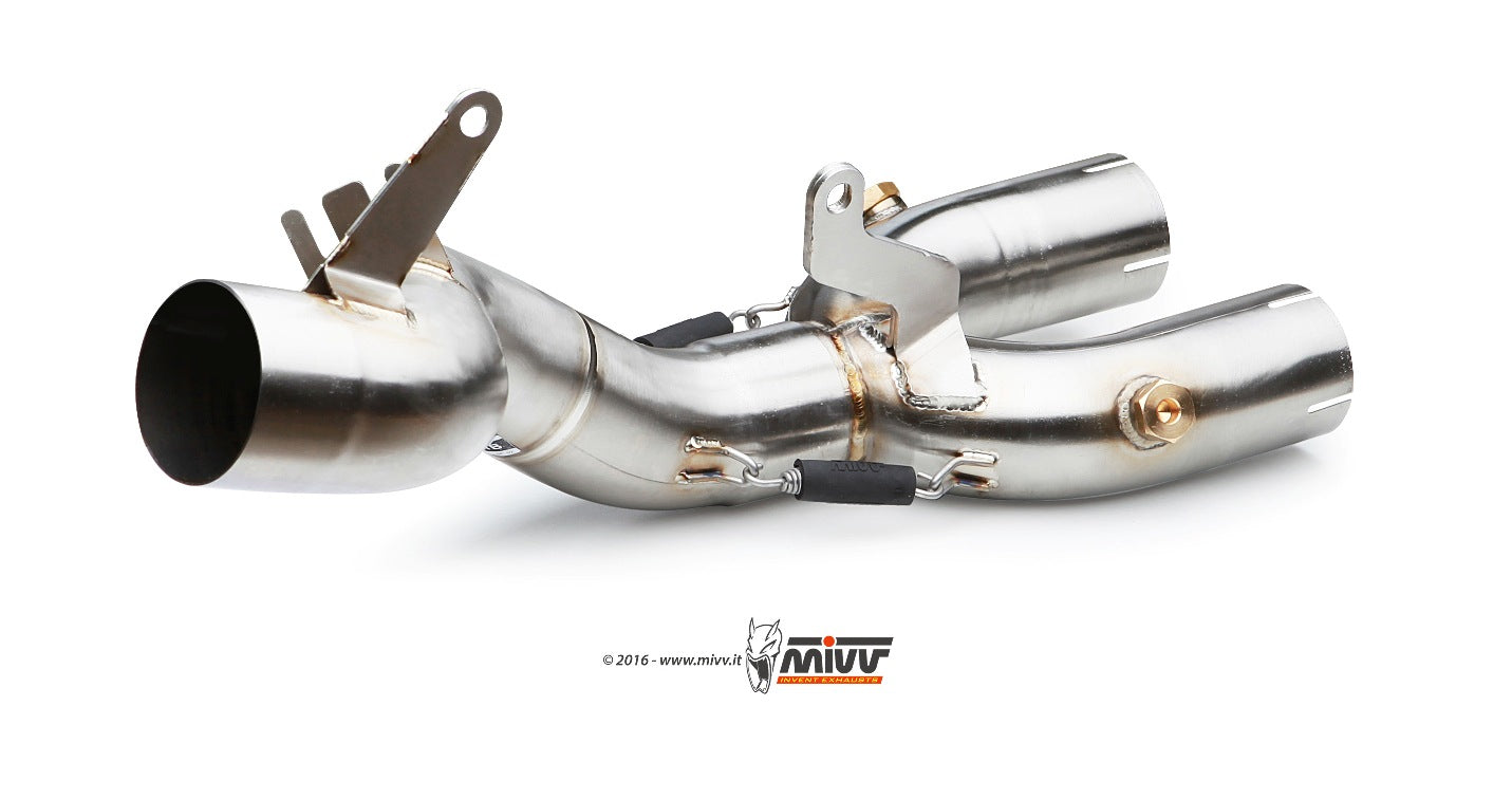 MIVV No-kat pipe (compatible with both MIVV and original silencers) Exhaust For Yamaha YZF-R1 2015-2020