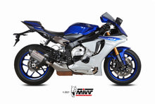 MIVV Slip-on, Suono Titanium, Standard Exhaust For Yamaha YZF-R1 2015-2022