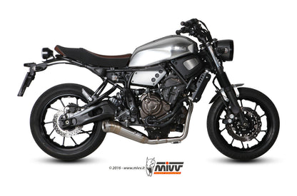 MIVV Full System 2x1, Ghibli Stainless Steel, Standard Exhaust For Yamaha XSR 700 2016-2022