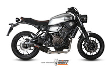 MIVV Full System 2x1, Oval Carbon, Standard Exhaust For Yamaha XSR 700 2016-2022