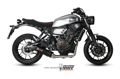 MIVV Full System 2x1, Oval Carbon, Standard Exhaust For Yamaha XSR 700 2016-2022