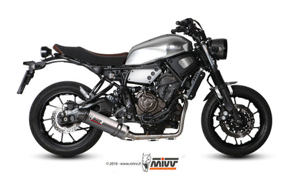 MIVV Full System 2x1, Oval Titanium, Standard Exhaust For Yamaha XSR 700 2016-2022