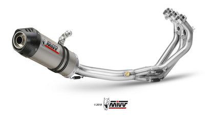 MIVV Full System 3x1, Oval Titanium, Standard Exhaust For Yamaha XSR 900 2016-2022