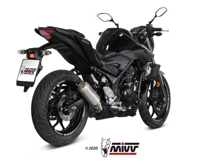 MIVV Slip-on, MK3 Stainless Steel, Standard Exhaust For Yamaha MT-03 2016-2022