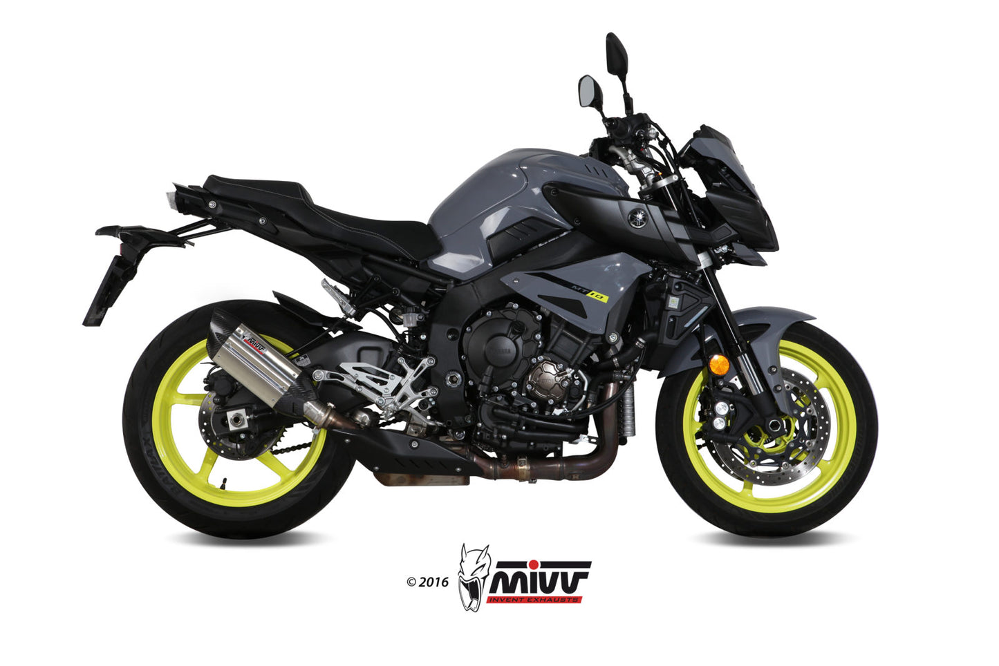 MIVV Slip-on, Suono Stainless Steel, Standard Exhaust For Yamaha MT-10 / FZ-10 2016-2022