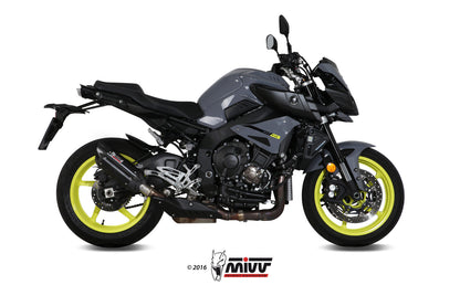 MIVV Slip-on, Suono Black, Standard Exhaust For Yamaha MT-10 / FZ-10 2016-2022