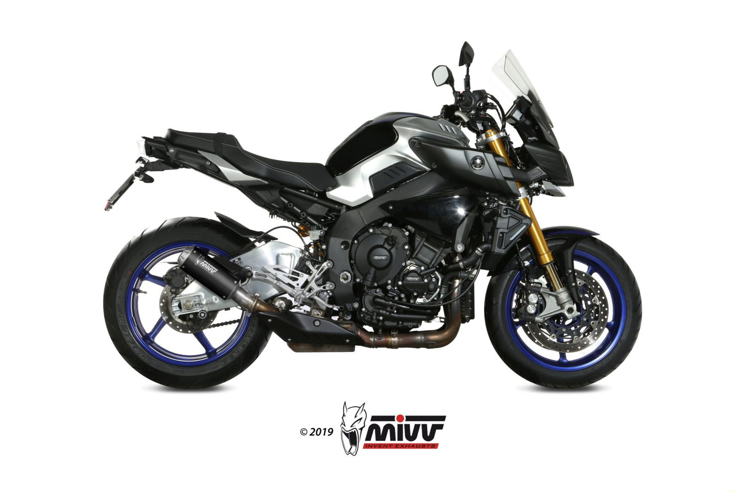 MIVV Slip-on, Mk3 Black, Standard Exhaust For Yamaha MT-10 / FZ-10 2016-2022