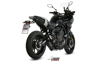 MIVV Full System 2x1, Oval Carbon, Standard Exhaust For Yamaha Tracer 700 2016-2022