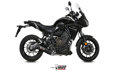 MIVV Full System 2x1, Oval Carbon, Standard Exhaust For Yamaha Tracer 700 2016-2022