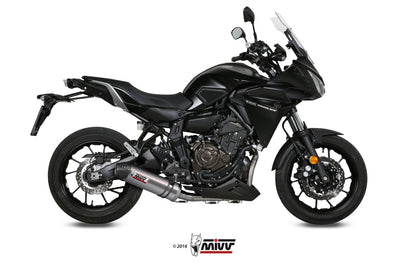 MIVV Full System 2x1, Oval Titanium, Standard Exhaust For Yamaha Tracer 700 2016-2022