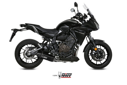 MIVV Full System 2x1, Speed Edge Black, Standard Exhaust For Yamaha Tracer 700 2016-2022