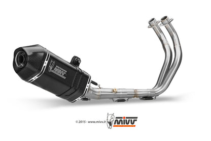 MIVV Full System 2x1, Speed Edge Black, Standard Exhaust For Yamaha Tracer 700 2016-2022