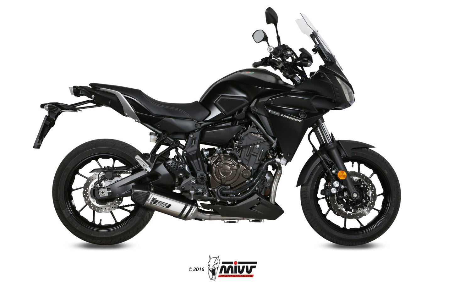 MIVV Full System 2x1, Speed Edge Stainless Steel, Standard Exhaust For Yamaha Tracer 700 2016-2022